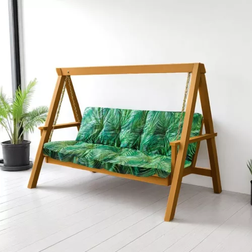 Hintaágy párna 130 cm Zöld mexikói pálmaleveles