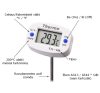 Digitális maghőmérő,-50°C - +300°C