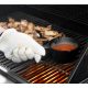 0,5 literes öntöttvas BBQ Szószos lábas szilikon ecsettel 12x6,5cm