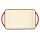 Piros zománcozott öntöttvas grill tepsi 33x21,5x3,2cm