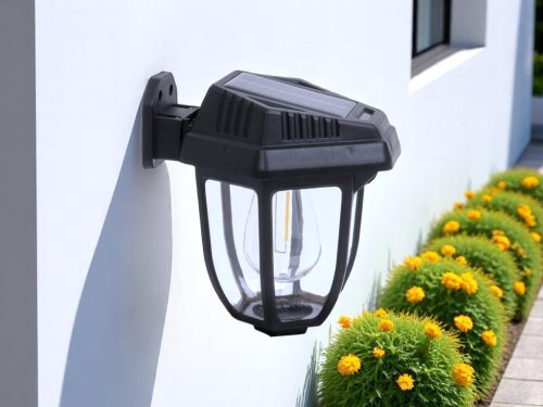 Napelemes indukciós fali lámpa