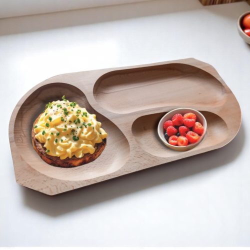 Fa tálaló 3 részes 42 cm