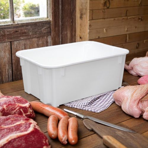 Húsos láda fehér 60x40x24cm