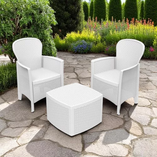 TREE kerti bútor szett - fehér