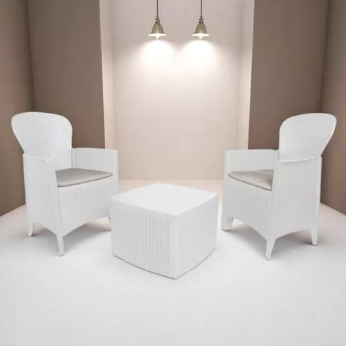 TREE kerti bútor szett - fehér