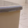 Pedálos slim szemetes bézs színben (25 L-es)