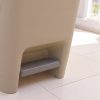 Pedálos slim szemetes bézs színben (25 L-es)