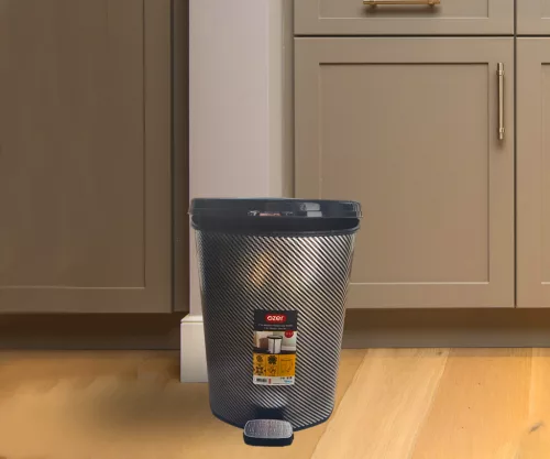 Pedálos szemetes 11 L ezüst