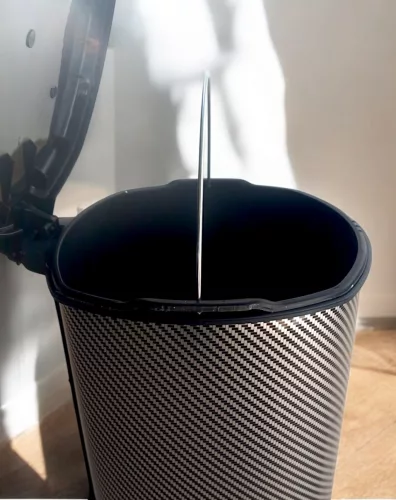 Pedálos szemetes 11 L ezüst