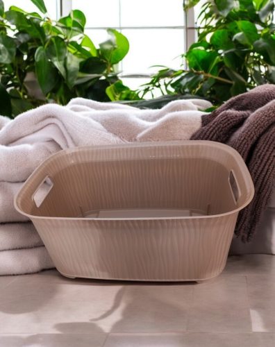 Ruhás kosár 25L 33,5X48,5X23 cm bézs