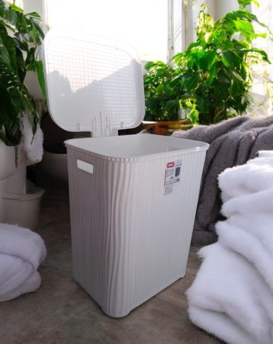 Szennyestartó 48L 40X43X49 cm fehér