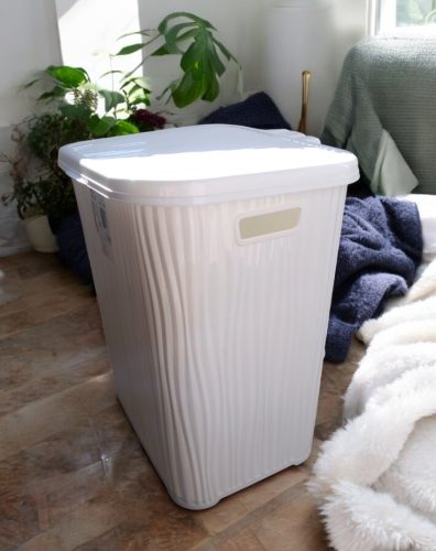 Szennyestartó 48L 40X43X49 cm fehér