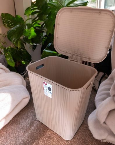 Szennyestartó 48L 40X43X49 cm bézs