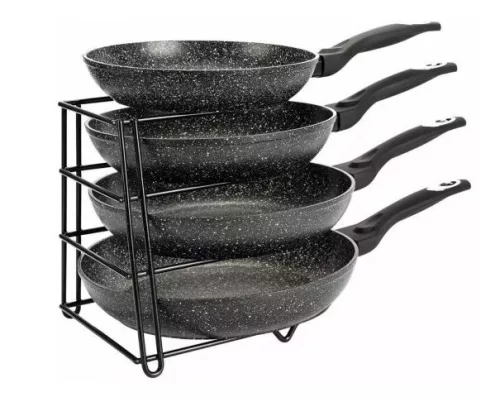 Serpenyőtartó fekete