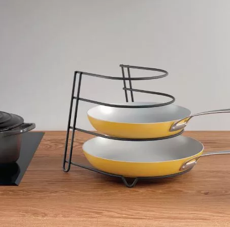 Serpenyőtartó fekete