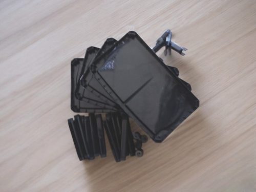 4 részes cipőtároló fekete