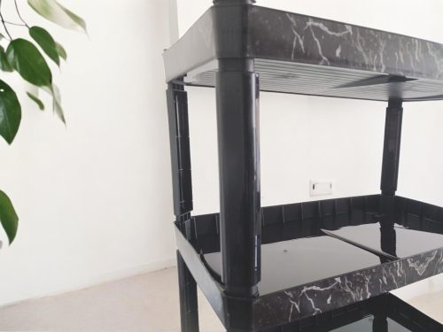 4 részes cipőtároló fekete