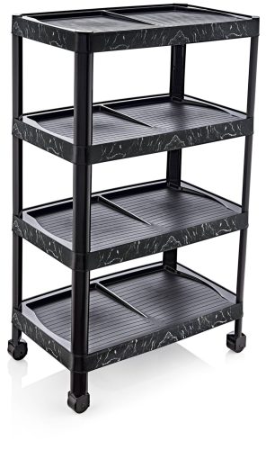 4 részes cipőtároló fekete