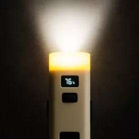 Bicikli lámpa és powerbank fehér