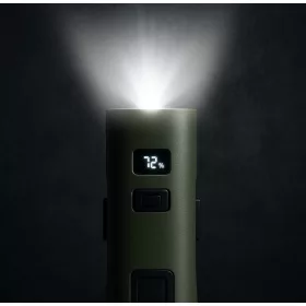 Bicikli lámpa és powerbank zöld