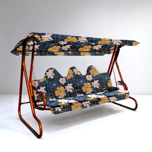 Hintaágy párna HERCULES típusú hintaágyhoz fekete vanília virágos mintával