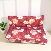 Hintaágy párna 170 cm 3 részes rózsavörös vanília virágos mintával