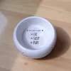 Kisállat etető tál 18 cm-es, 400 ml ─ Eat, sleep, play felirattal