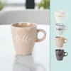 Kávésbögre 'Coffee' felirattal - 220 ml, bézs színben