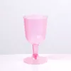 Parti boros pohár 4db, műanyag, 160ml - rózsaszín színben