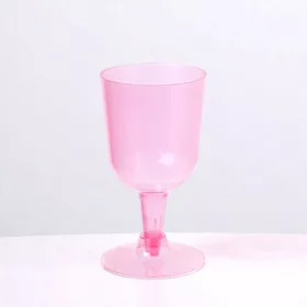   Parti boros pohár 4db, műanyag, 160ml - rózsaszín színben