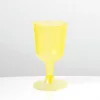 Parti boros pohár 4db, műanyag, 160ml - sárga színben