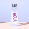 Excellent Houseware feliratos 'Aqua' kulacs 500ml - lila színben