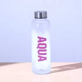   Excellent Houseware feliratos 'Aqua' kulacs 500ml - lila színben
