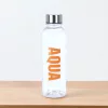 Excellent Houseware feliratos 'Aqua' kulacs 500ml - narancssárga színben