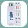 Excellent Houseware feliratos 'Aqua' kulacs 500ml - kékeszöld színben