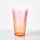 Ombre színes üvegpohár 470 ml - rózsaszín-narancssárga