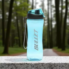   Sportkulacs 700 ml 'Bullet' felirattal - kék színben