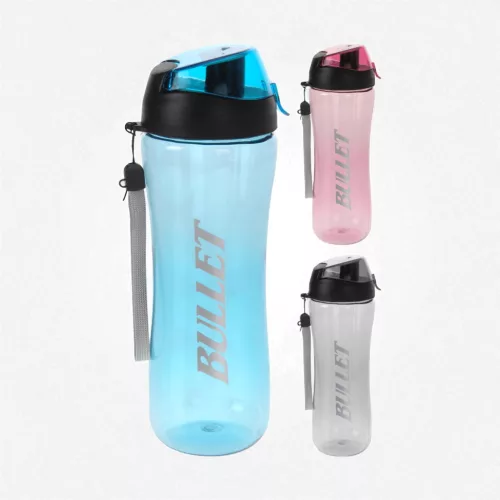 Sportkulacs 700 ml 'Bullet' felirattal - fekete színben