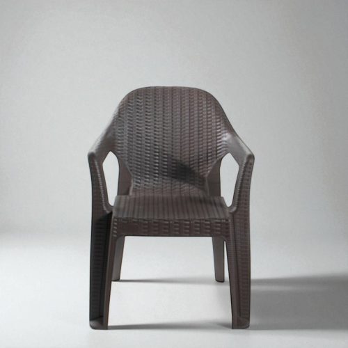 BEHRAM karfás szék - barna színben