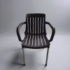 Fémvázas karfás szék - antracit színben