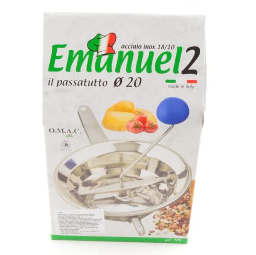 Hal- és paradicsompasszírozó 20 cm 3 betétes EMANUEL rozsdamentes