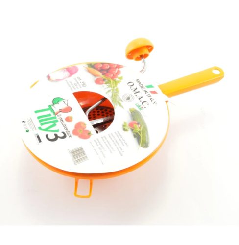 Hal- és paradicsompasszírozó 24 cm 3 betétes TILLY műanyag sárga