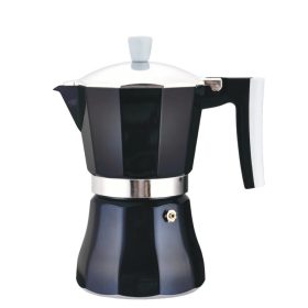   Kotyogós kávéfőző 3 személyes alumínium indukciós Azzurro sötétkék Perfect Home