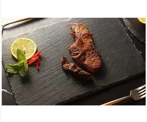 Pala tálaló akáciafa tartóval 33*23cm 1,5cm vastag Perfect Home