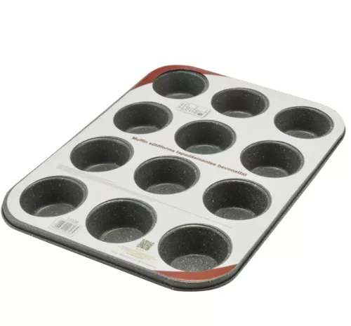 Muffinsütő 12 db-os tapadásmentes bevonattal márványos Perfect Home