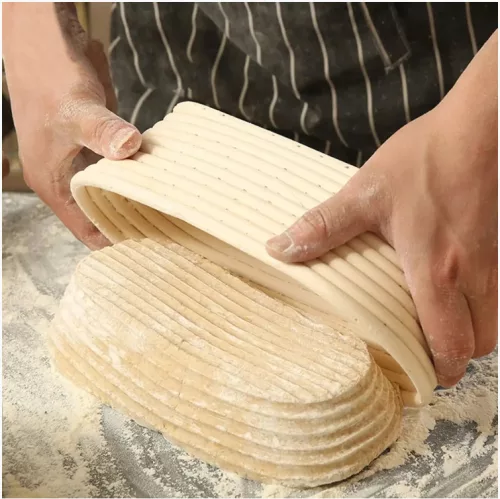 Szakajtó / kenyér kelesztőtál ovális 35*14*7 cm rattan Perfect Home