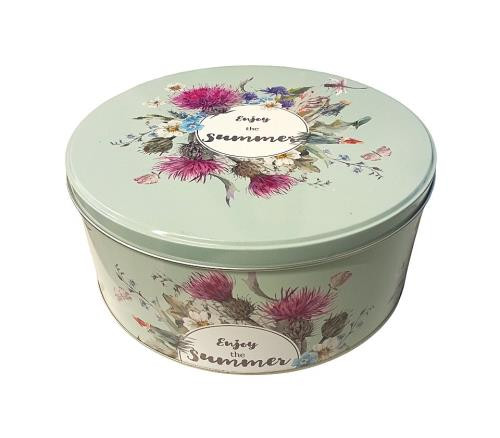 Fém doboz kerek 19,7x8,6cm