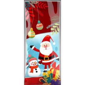 Mikulás tasak hóemberes 100 db-os