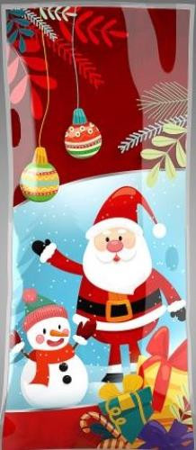 Mikulás tasak hóemberes 100 db-os