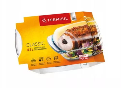 Hőálló edény 4,1 L téglalap alakú